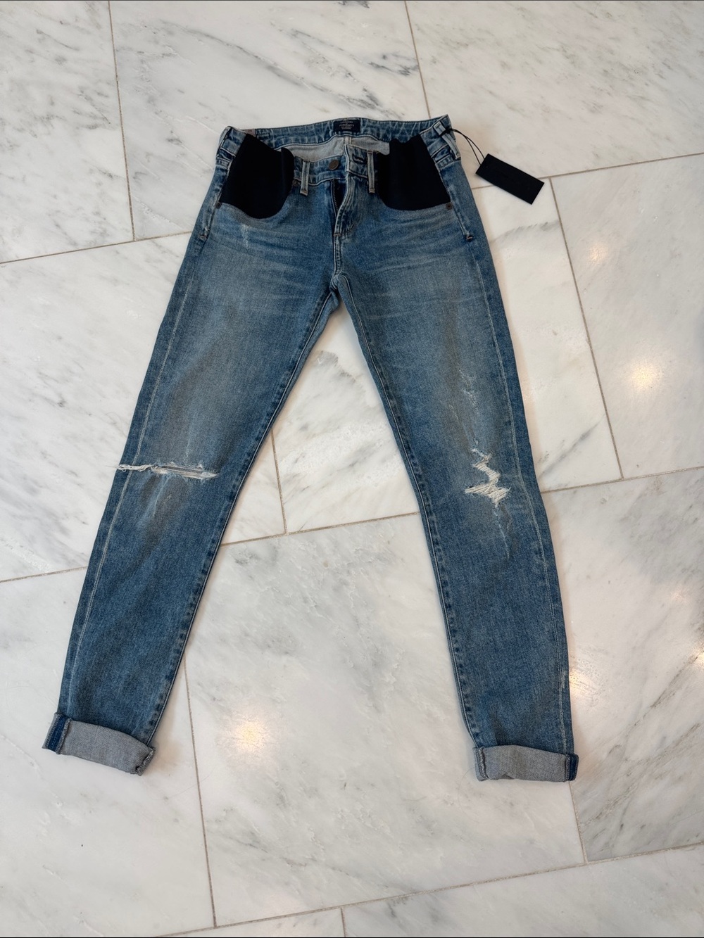 Citizens Of Humanity Maternity Distressed Boyfriend Jeans